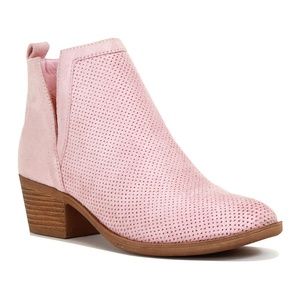 Dusty Rose Ankle Boots Perfect Pink  6.5 New